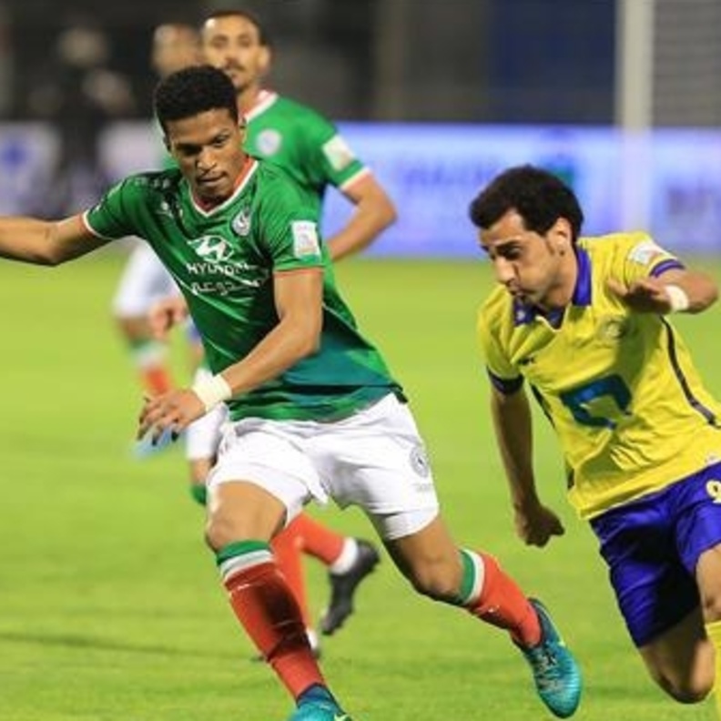 حسن الراهب قاد فريق النصر للفوز