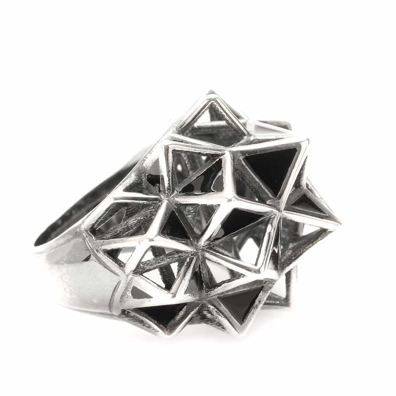 خاتم بوتيغا فينيتا ستيرلينغ سيلفر رينغ BOTTEGA VENETA STERLING SILVER COCKTAIL RING