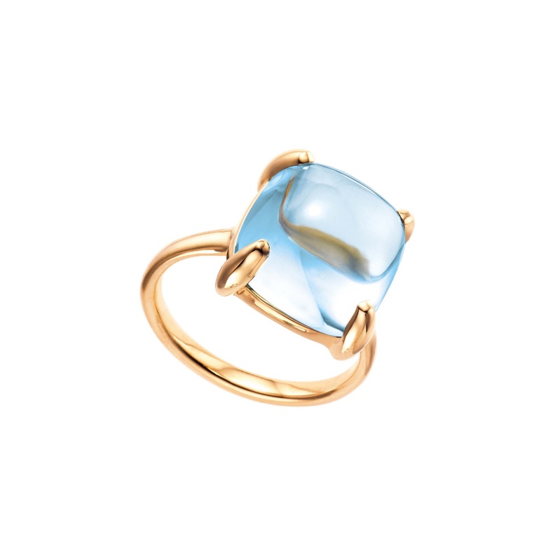 خاتم تيفاني مع حجر التوباز