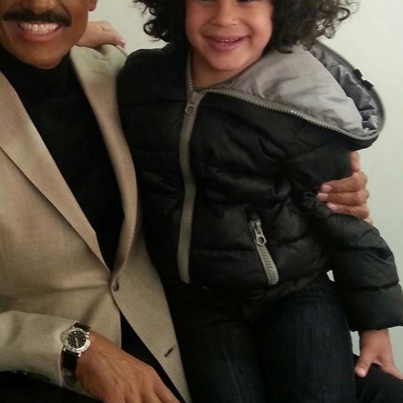 خالد النبوي برفقة ابنه زياد