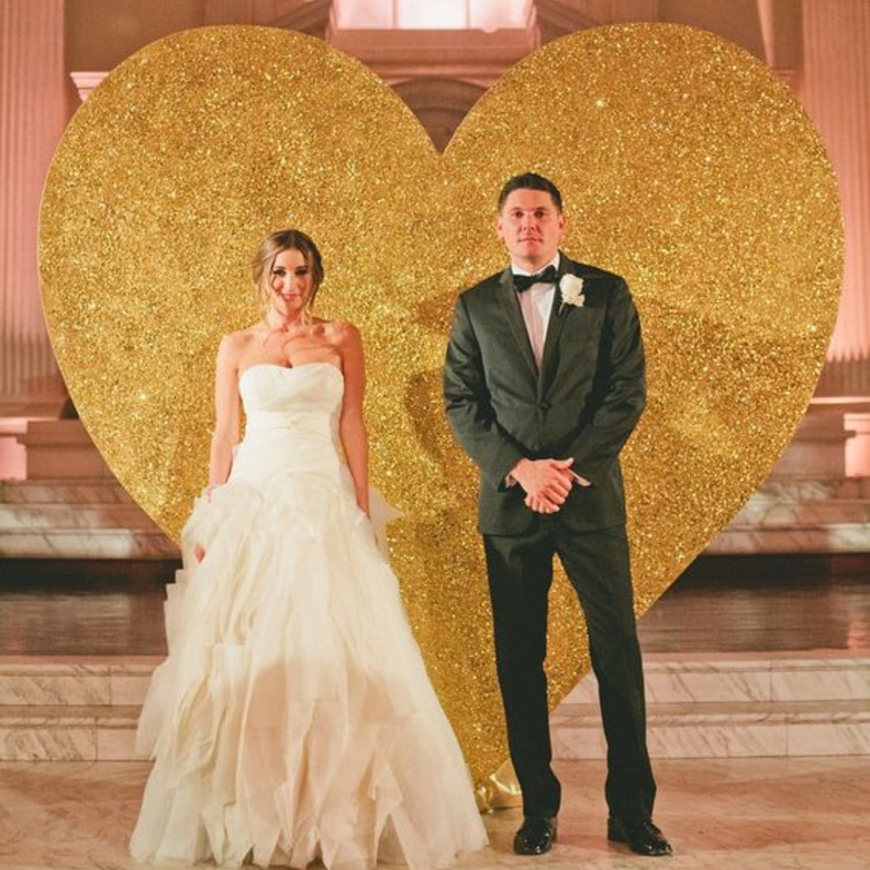 ديكور القلب البراق