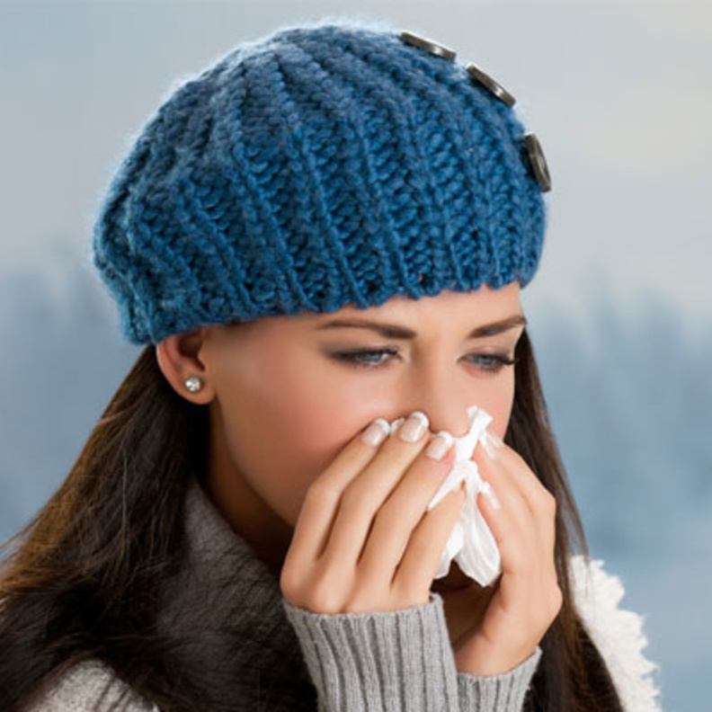 الإنخفاض المفاجئ في درجات الحرارة في الشتاء يسبب الإنفلونزا