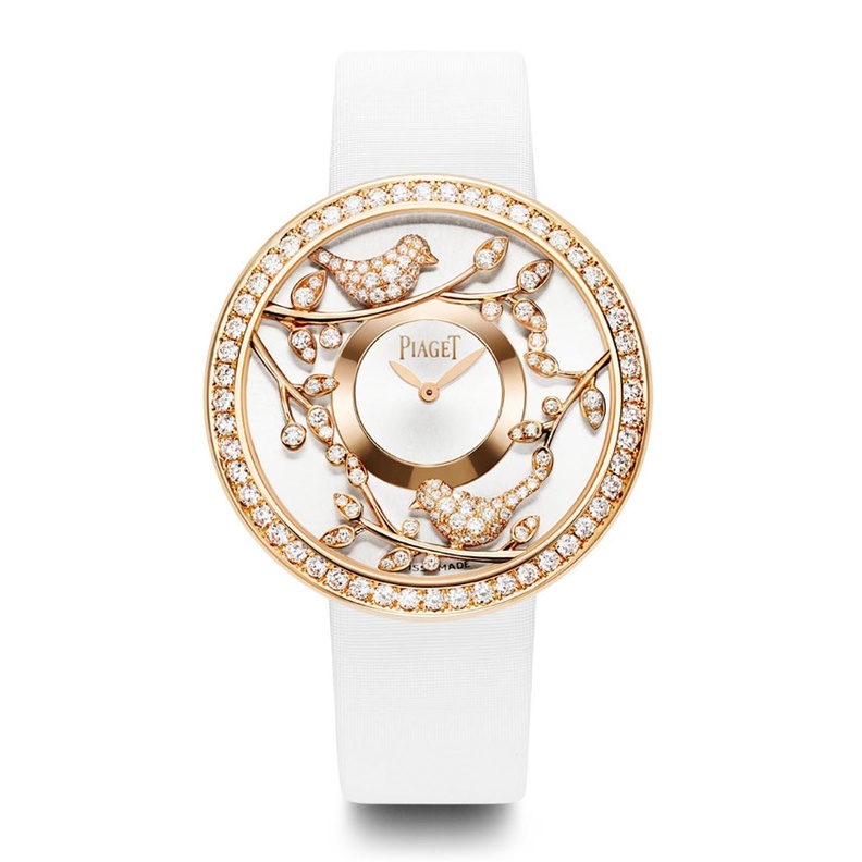 ساعة بياجيه بالطيور المغردة