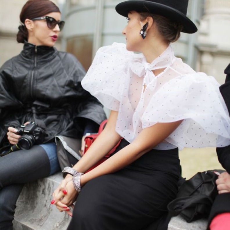 Paris fashion week street style
