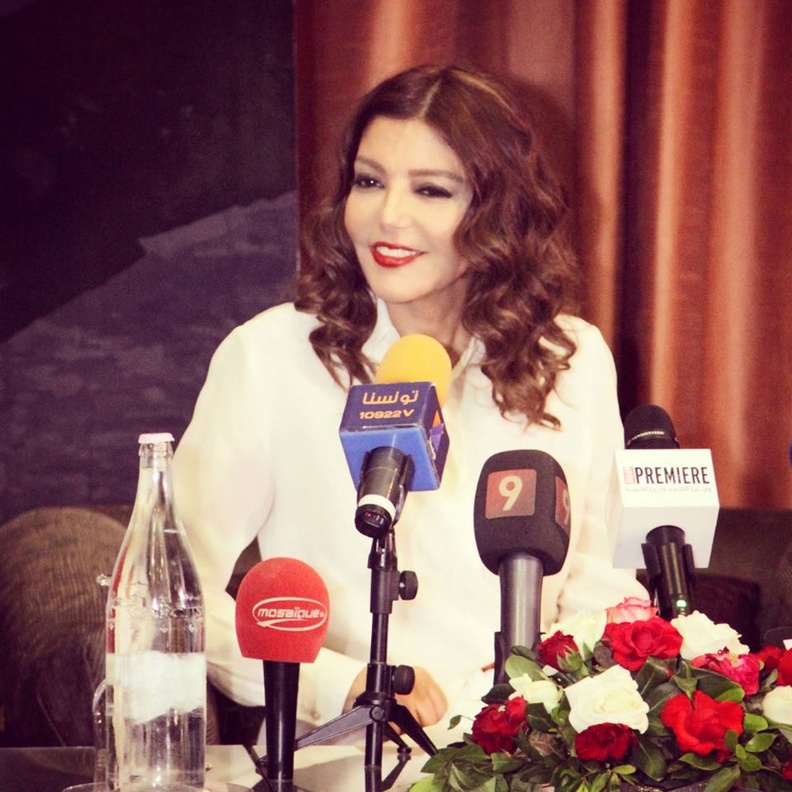 سميرة سعيد في مؤتمر صحفي لحفلها بمهرجان قرطاج