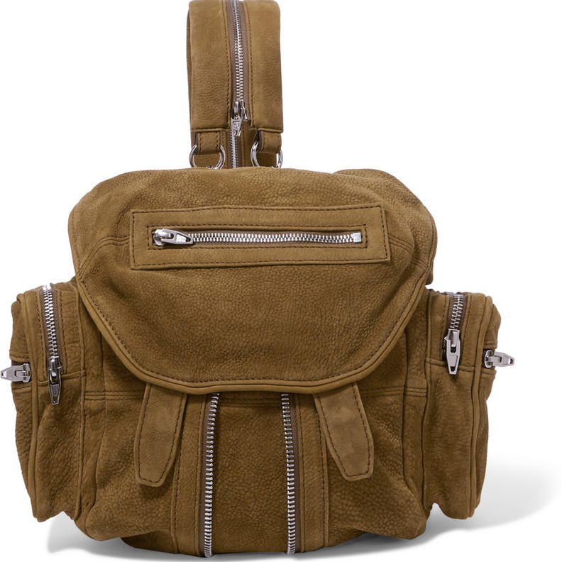 شنطة مريحة للسفر باللون الزيتي منALEXANDER WANG