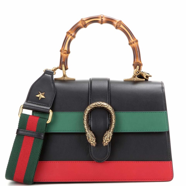 شنطة ملونة مع خطوط عريضة من قوتشي Gucci