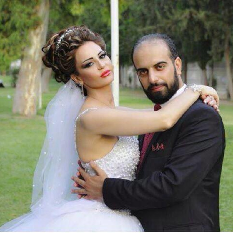 صفاء رقماني بفستان العرس