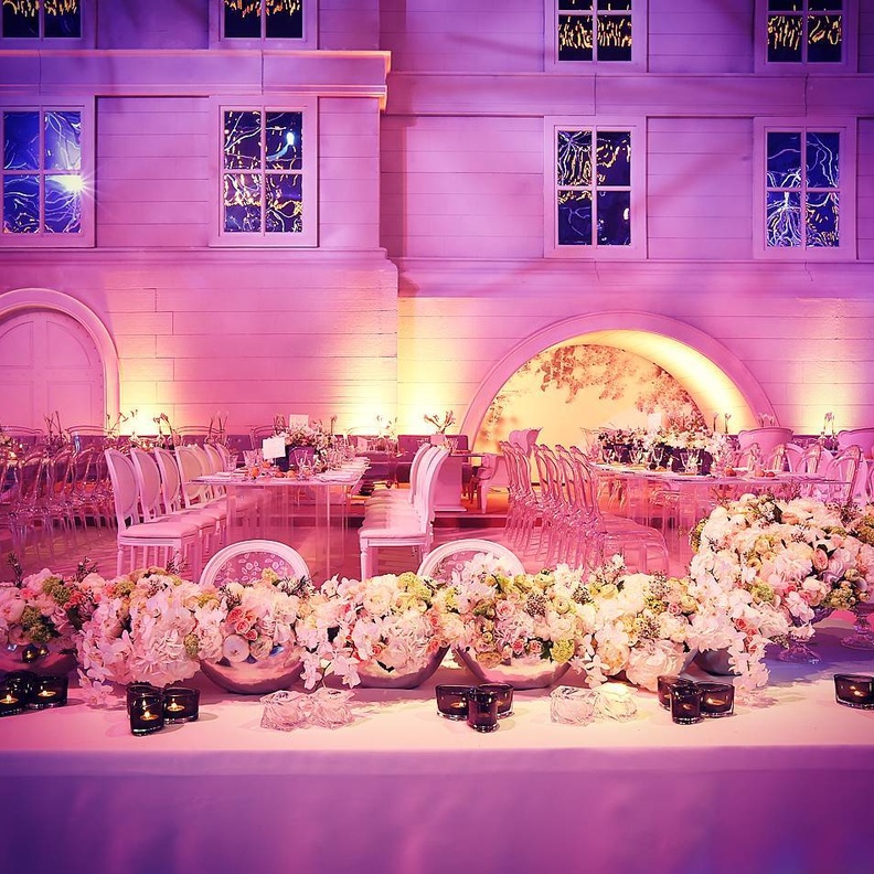 صور قاعات افراح و زينة مميزة للطاولات من تنظيم بول نصر