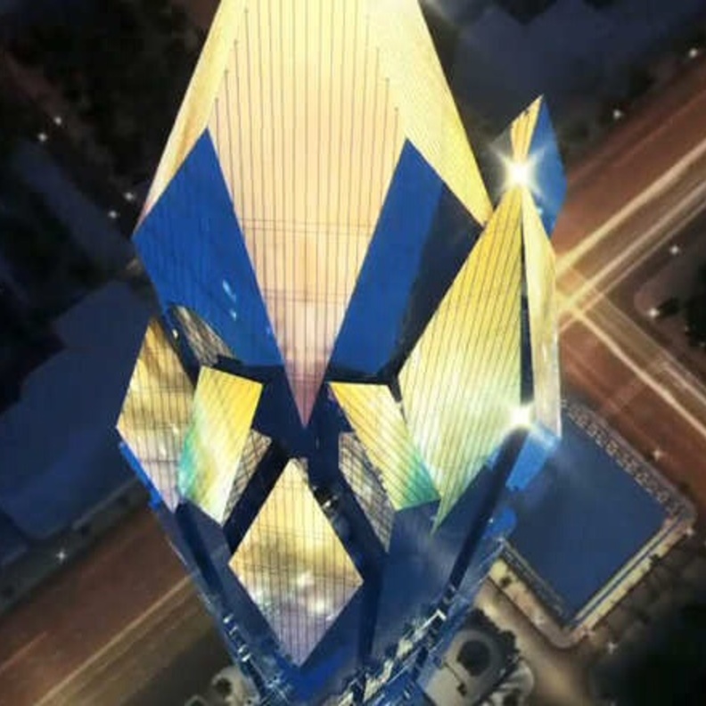 الكريستال والضوء مكونات برج الرياض المستقبلي