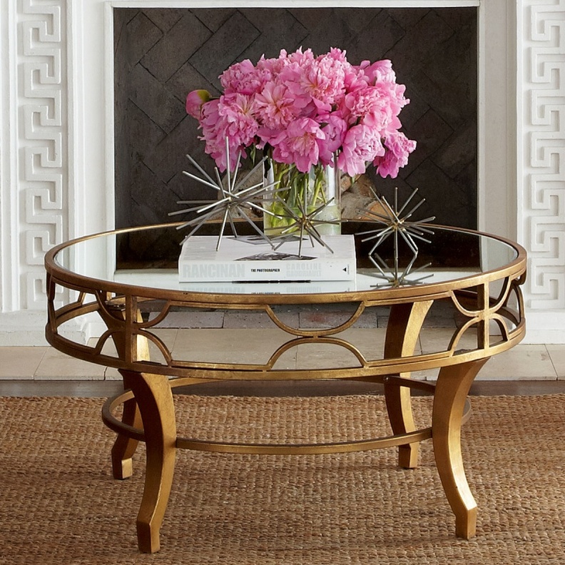 طاولة قهوة Lena Mirrored-Top من Horchow 