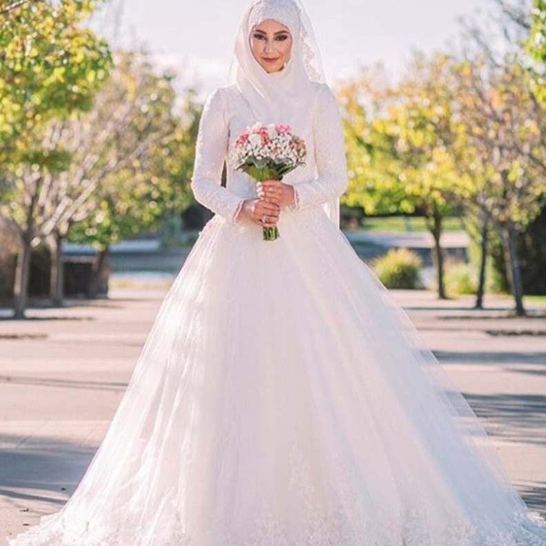 طرحة العروس المحجبة  