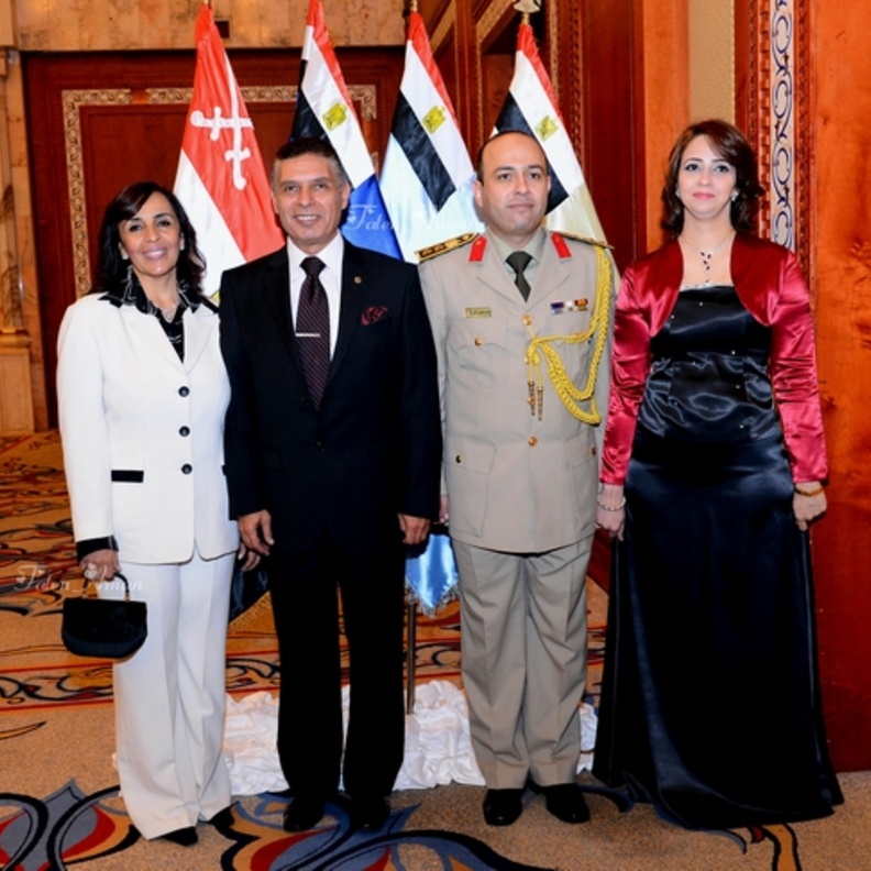 ملحق الدفاع المصري يحتفل بنصر أكتوبر في أبوظبي