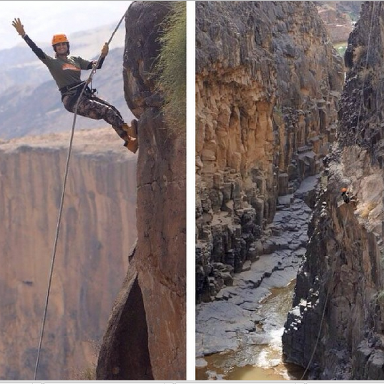 علا فارس تغامر بين الجبال