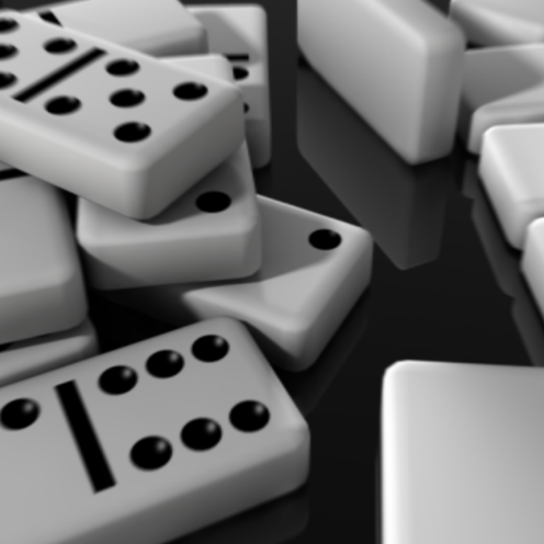 عمال يبنون جدارا على طريقة أحجار الدومينو