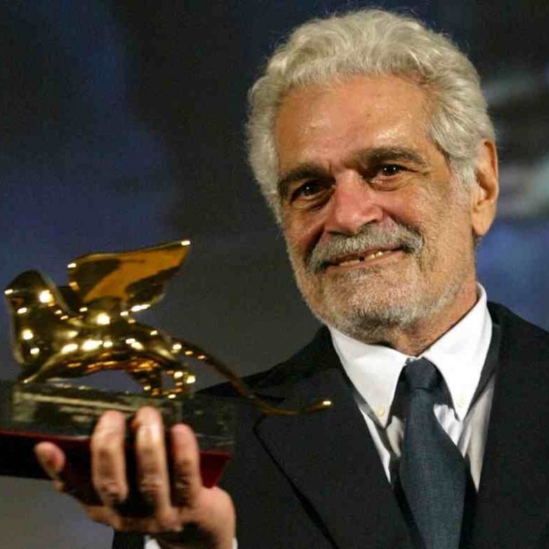 عمر الشريف يتسلم جائزة مهرجان فينيسيا