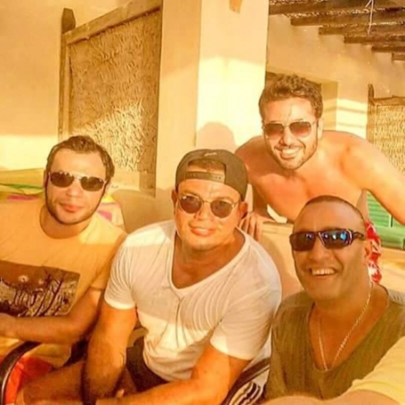 عمرو دياب مع أحمد عز