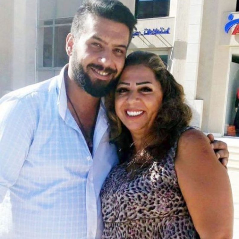 غادة بشور مع طليقها