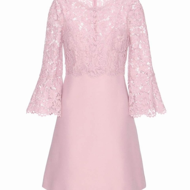 فستان دانتيل زهري من فالنتينو Valentino