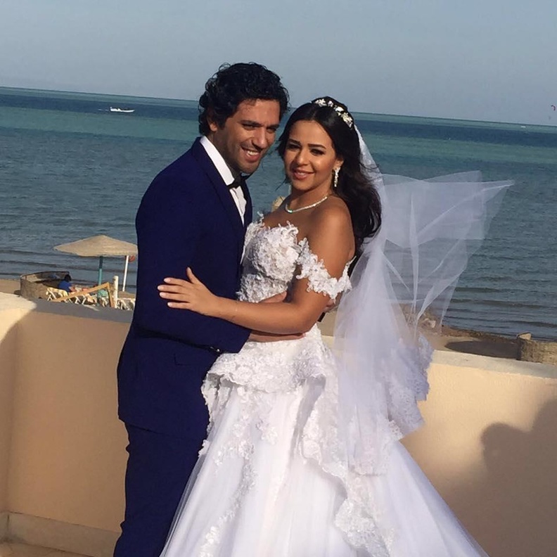 فستان زفاف ايمي سمير غانم