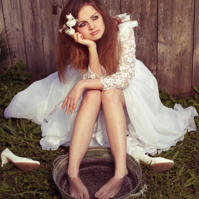 قدماك جميلتان ومفعمتان بالصحة يوم الزفاف