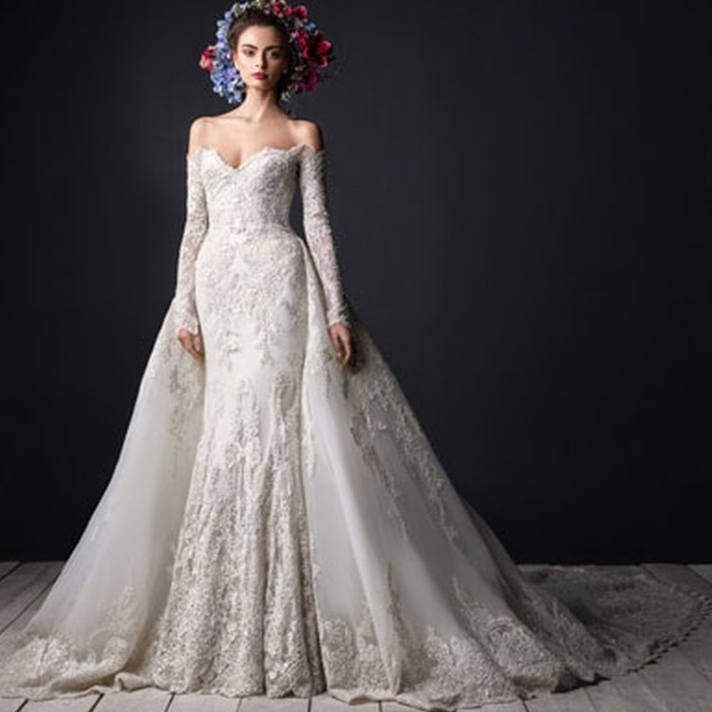 كل عروس ترغب باطلالة كاطلالة عارضات الازياء