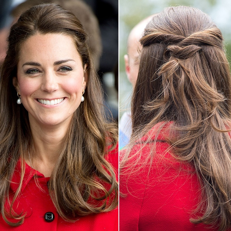 كيت ميدلتون kate Middleton تتفنن برسم تسريحات شعر مصفصفة