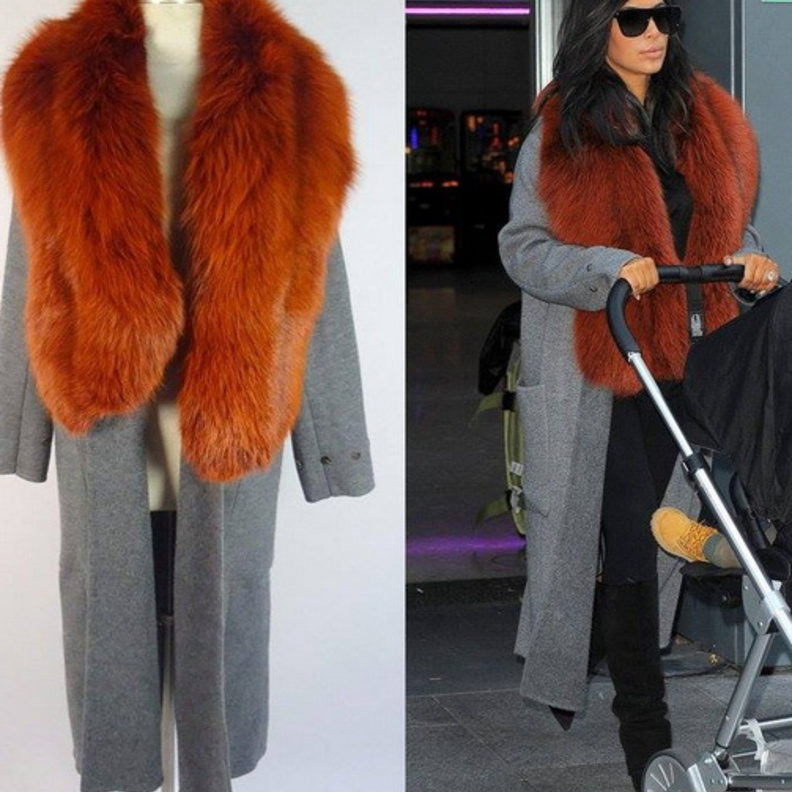 كيم ترتدى المعطف مع ابنتها نورث