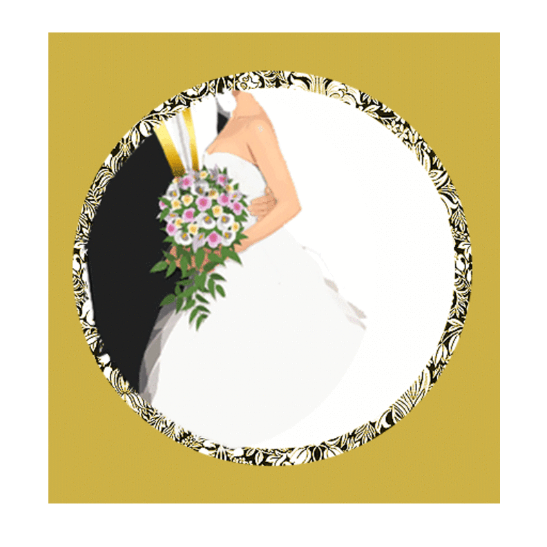 لوغو العروسين: موضة جديدة في أعراس السعودية