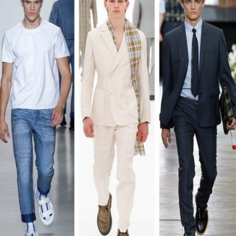 من اليمين (دانهيل، ديور اوم، زينيا، كالفن كلاين، امبوريو ارماني)