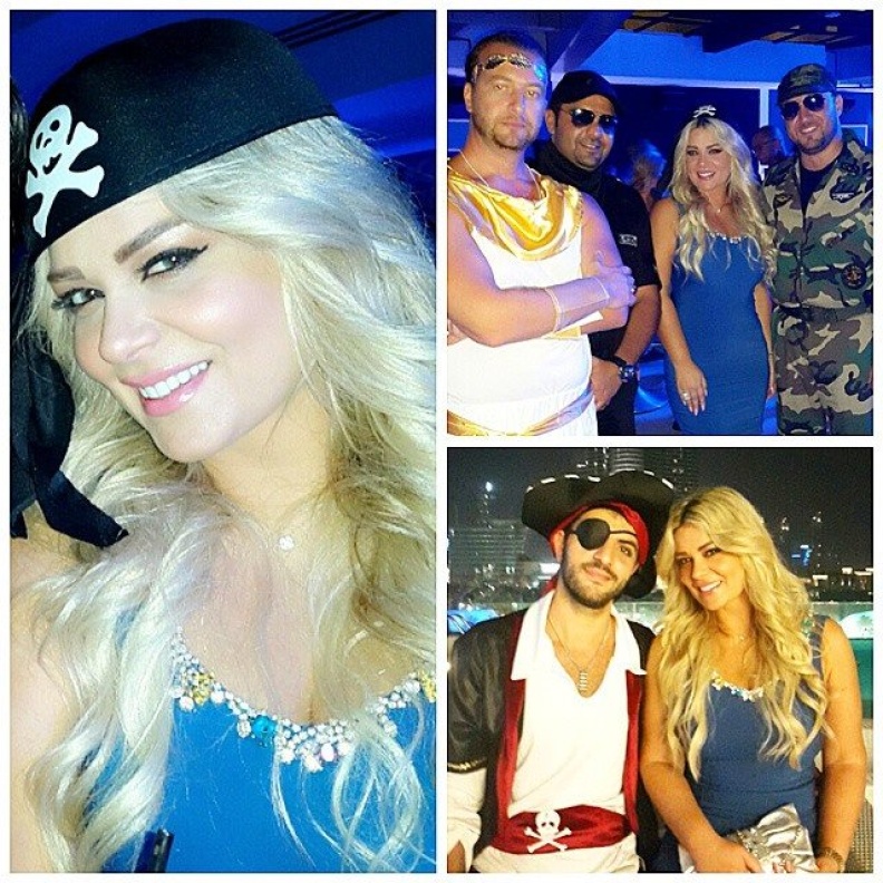  مادلين مطر ترتدي قبعة القرصان