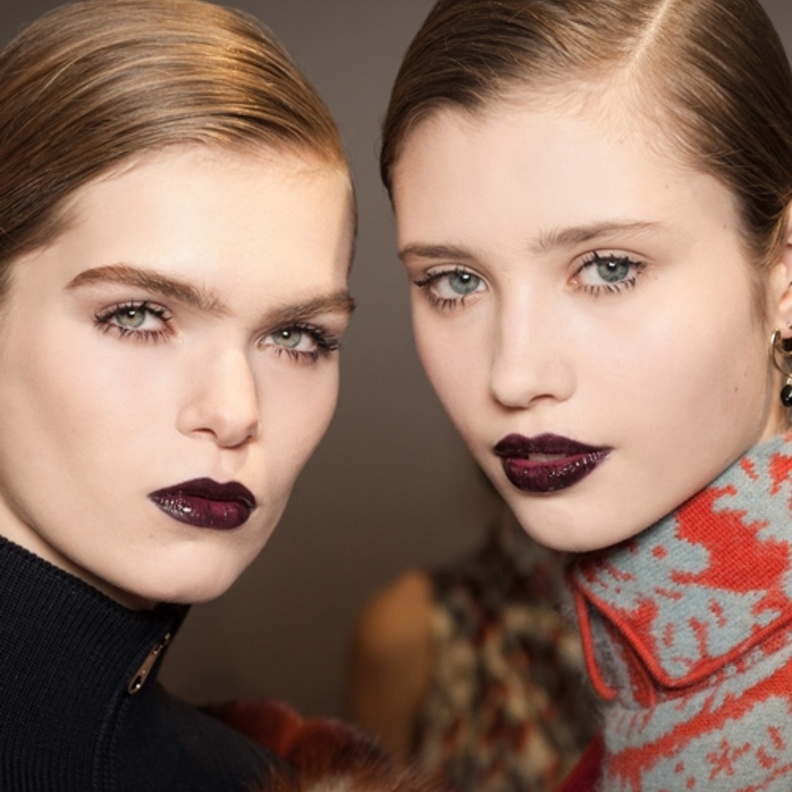 مكياج انثوي وجذاب في عرض ديور لخريف وشتاء 2016-2017