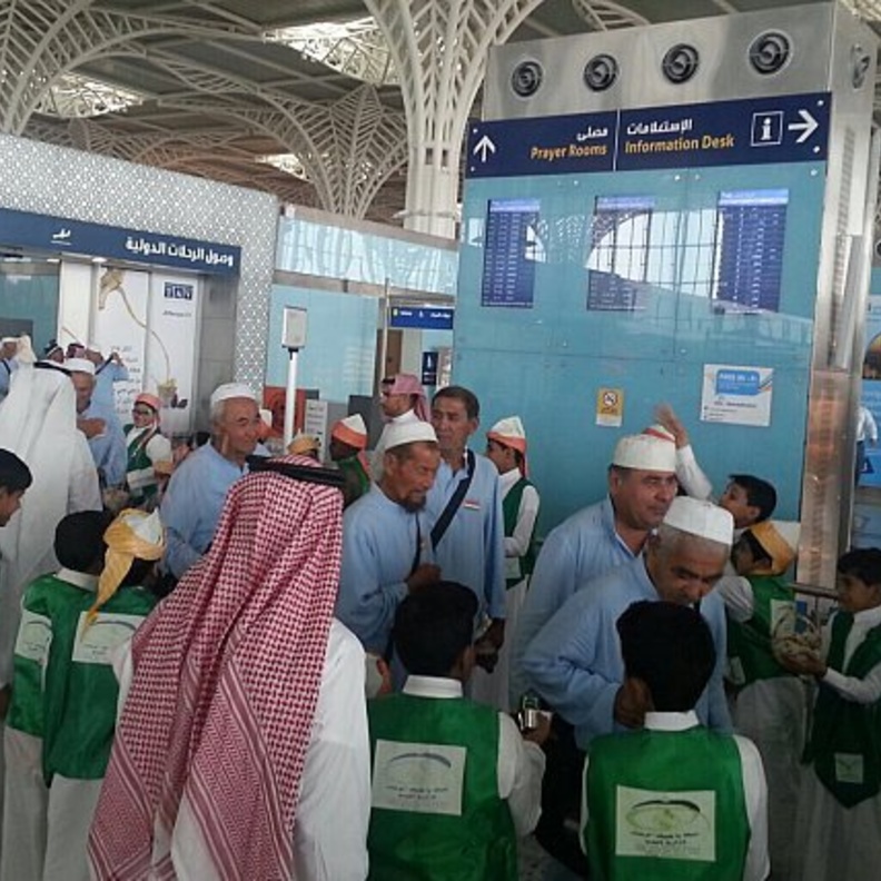 من مظاهر استقبال الحجاج