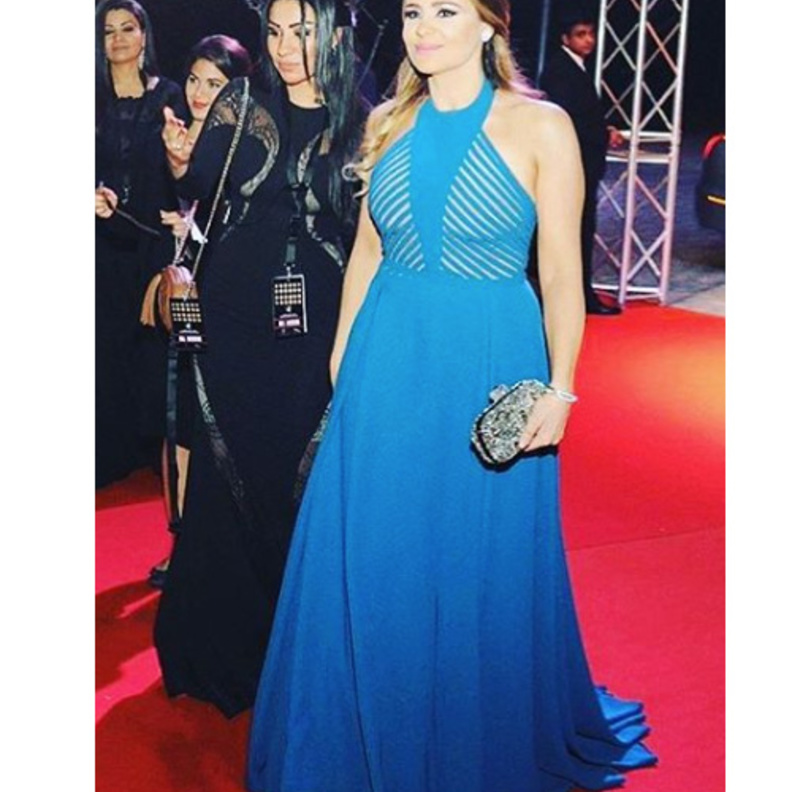 مريم حسين بإطلالة فاخرة بالأخضر