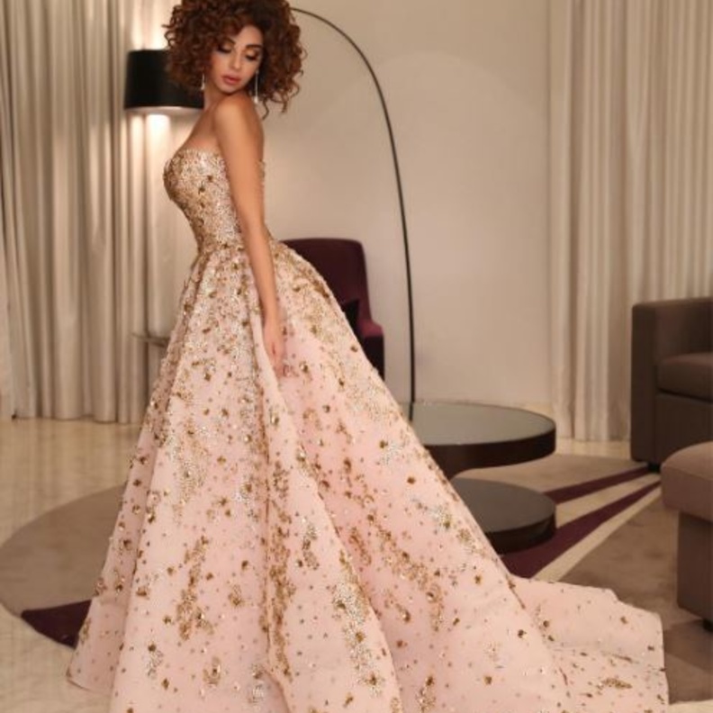 ميريام فارس بأناقة رامي القاضي