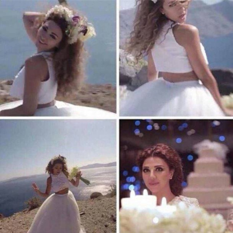 ميريام فارس وفستان الزفاف