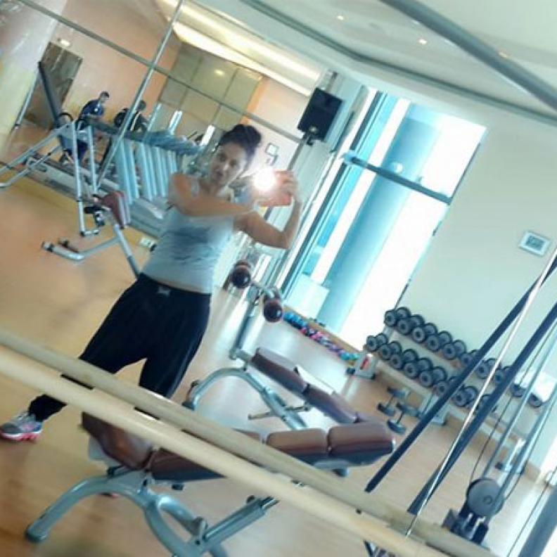  ميس حمدان في الجيم