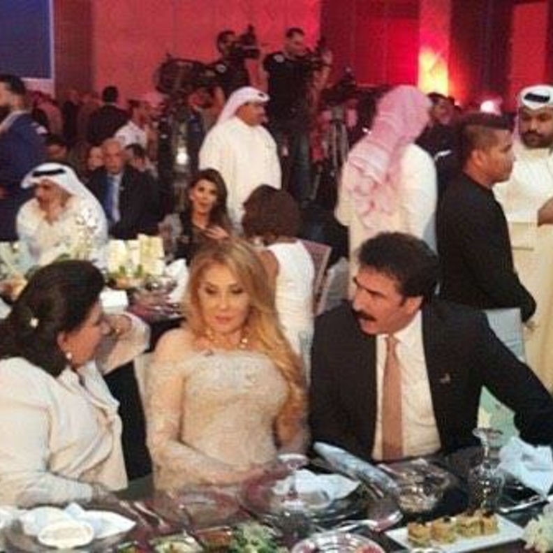 نادية الجندي والهام شاهين في الحفل