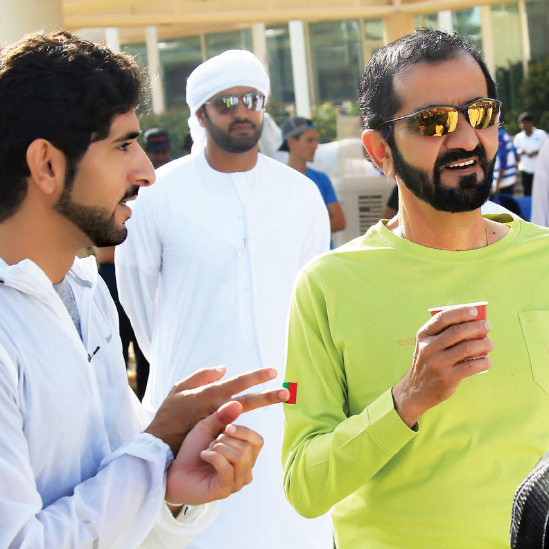  ونائب رئيس الدولة وولي عهد دبي يشهدان مهرجان القدرة في ايطاليا