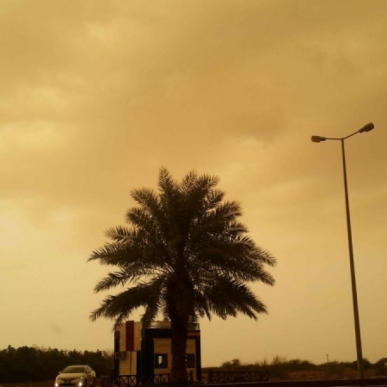 صورة لموجة أمطار سابقة تعرضت لها جازان 