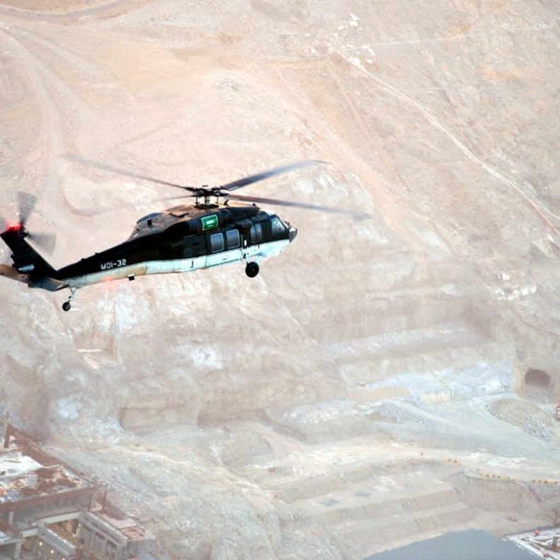 إحدى طائرات الأمن السعودي