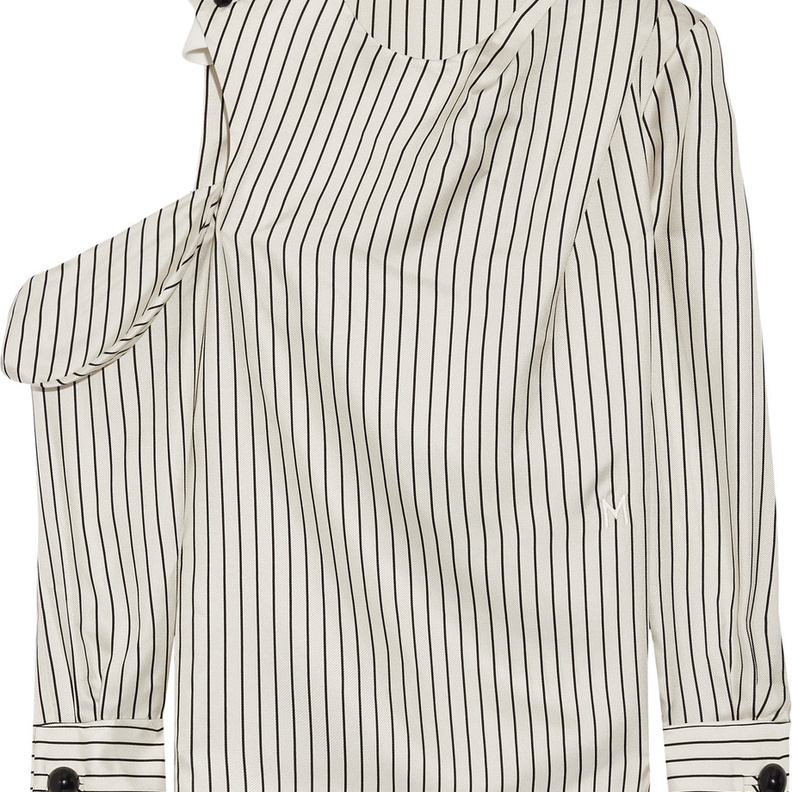 قميص بكتف مكشوف مخطط من MONSE