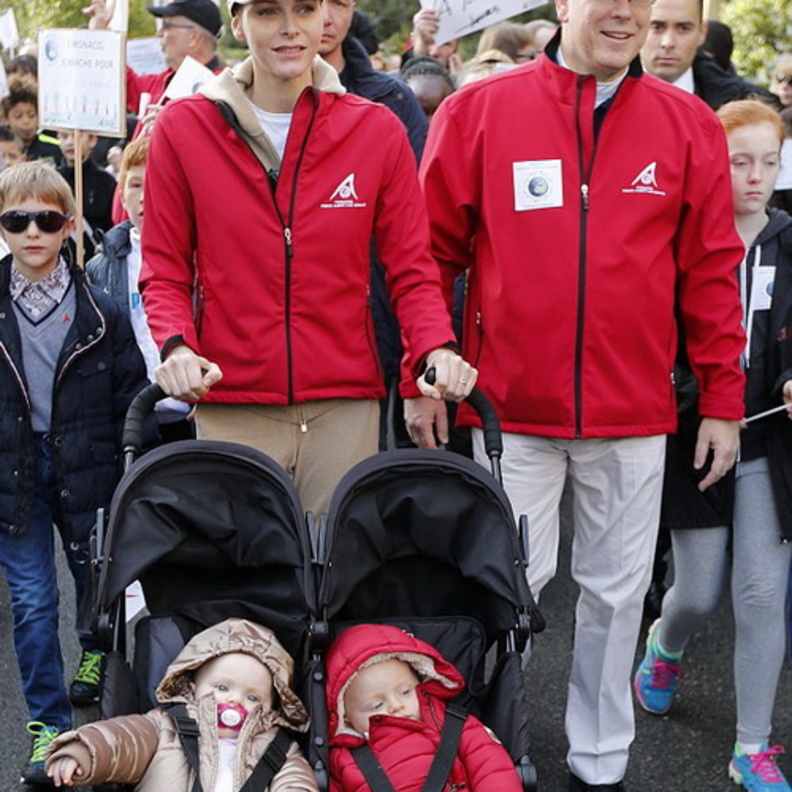 اول ظهور للأمير ألبرت الثاني وزوجته بعد الولادة