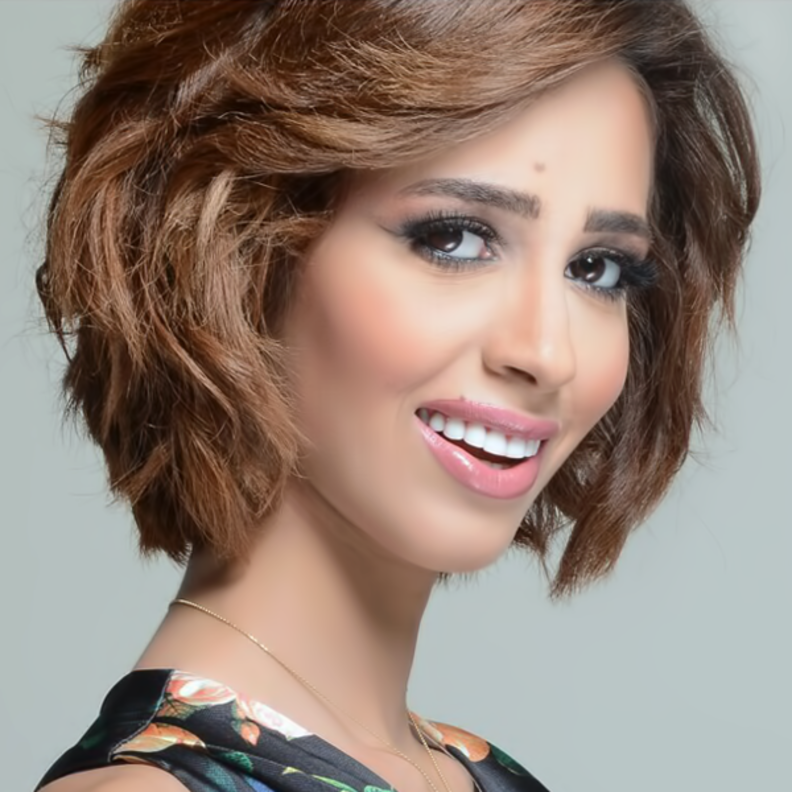 رنا سماحة بالشعر البني سابقا