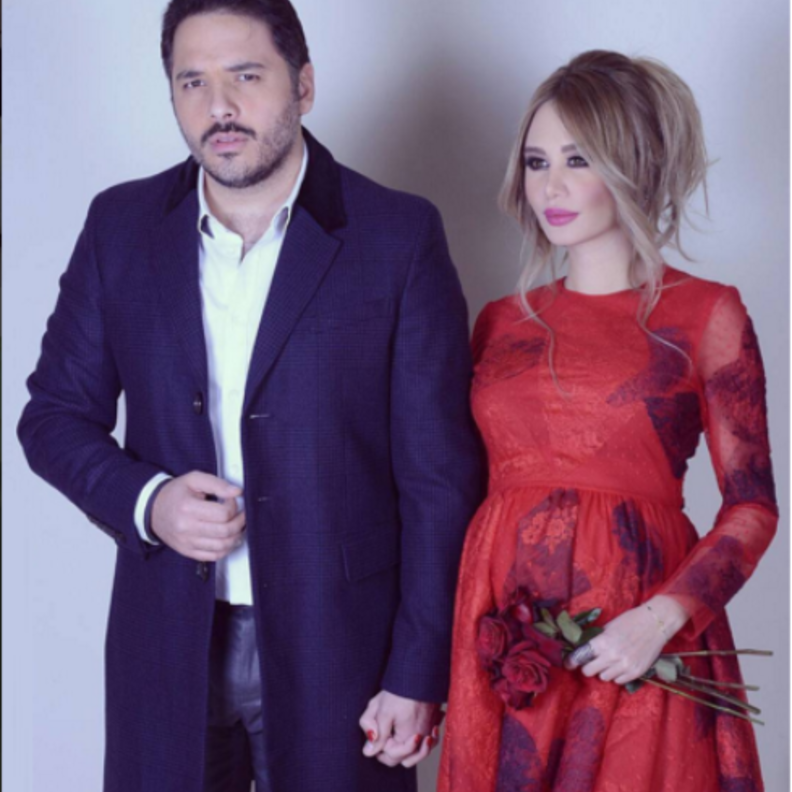 رامي عياش مع زوجته داليدا