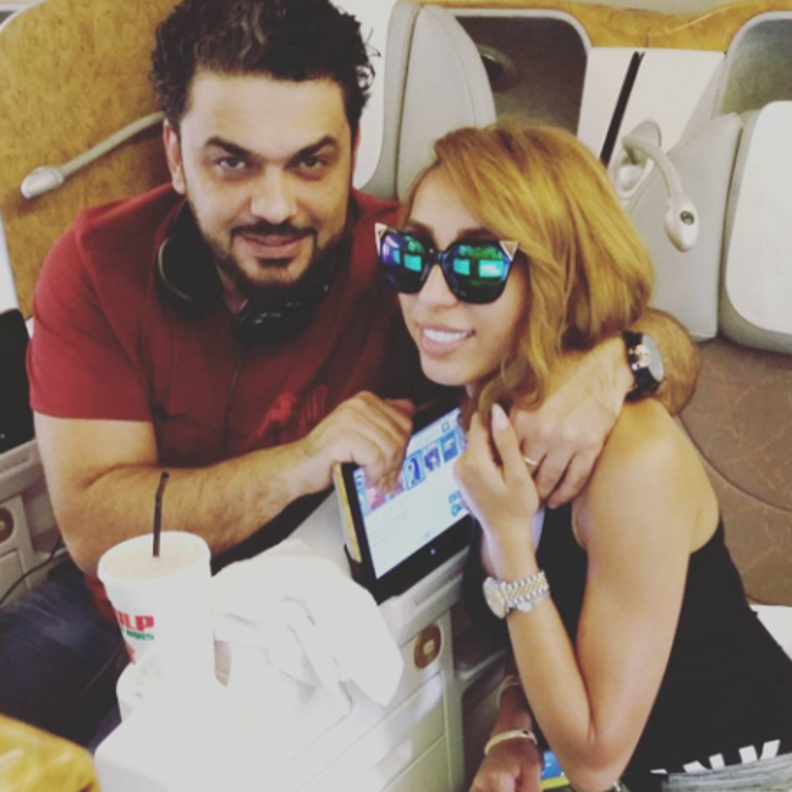 زوج دنيا بطمة يدافع عنها بضراوة