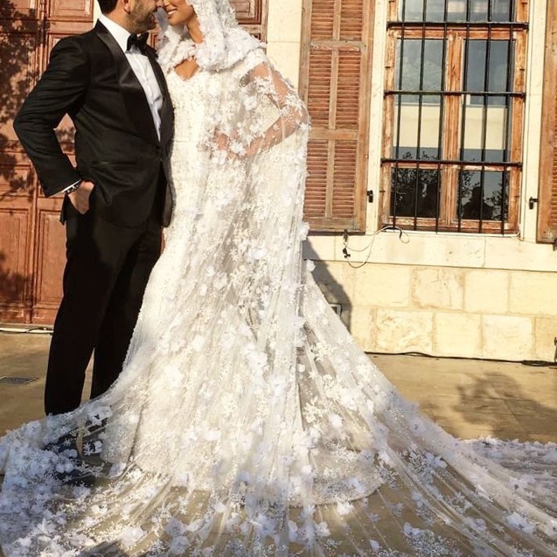 العروسان وسام بريدي وريم السعيدي