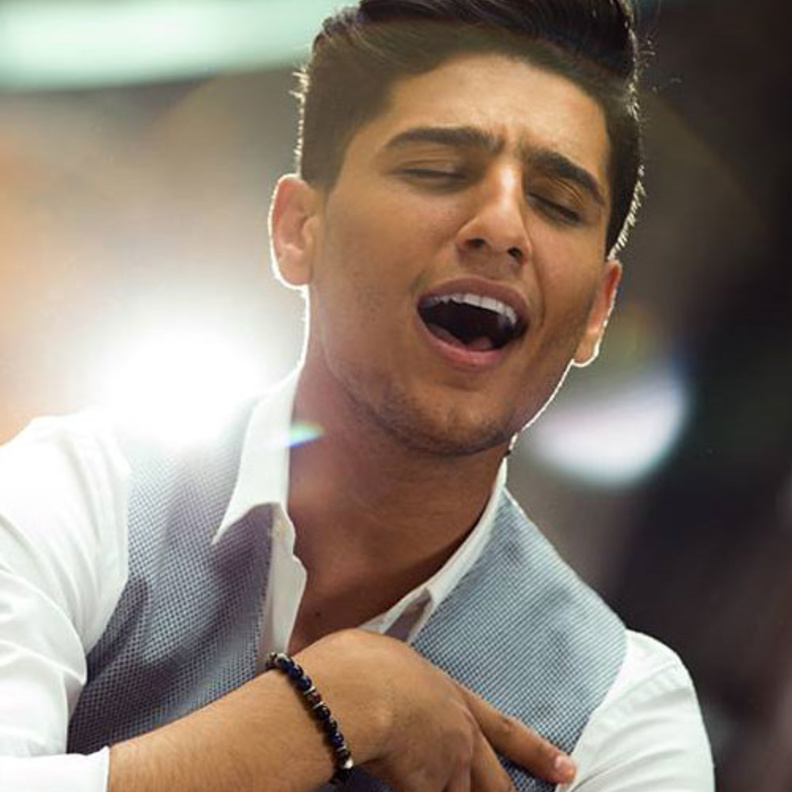 محمد عساف مع المؤلف الموسيقي حبيب شحادة حنا
