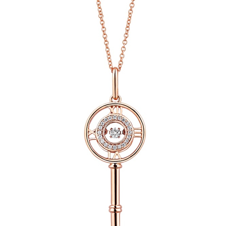 تشكيلة جديدة من المفاتيح الماسية مع السلاسل Diamond Key Pendants with chains