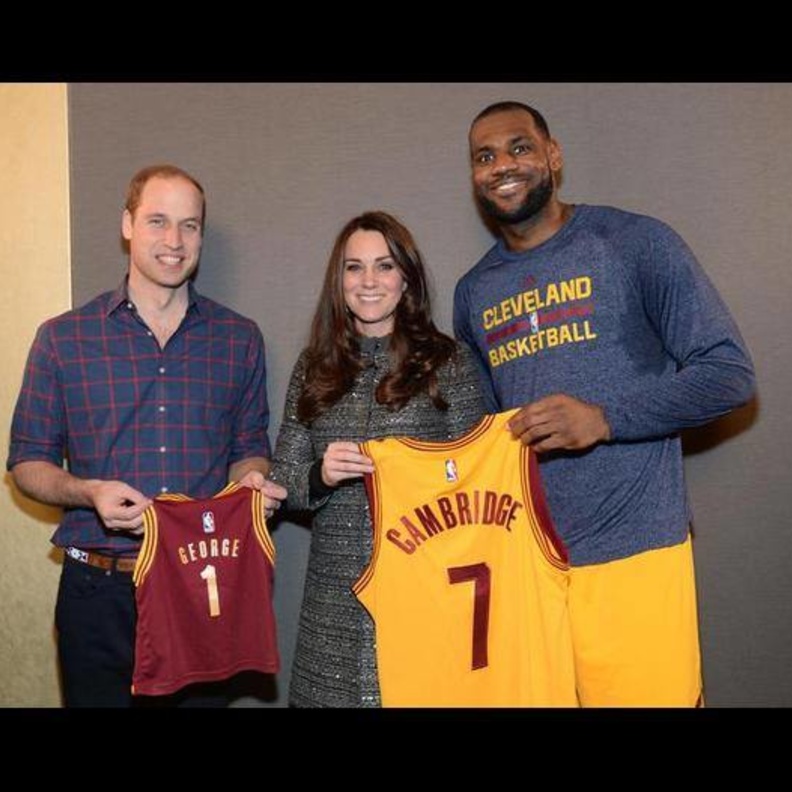 هدية خاصة من نجم كرة السلة لوبرون جايمس للأمير الصغير جورج
